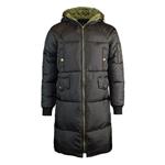 Pandaie-Mens Product Trench Coat Men Waterproof. Men's Winter Warm Hooded Zipped Thick Solid Fleece Coat Cotton-Padded Jacket