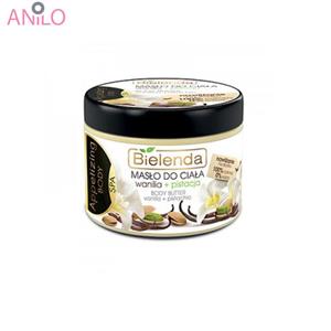 کره بدن و لایه بردار بی یلندا مدل Vanilla And Pistachio حجم 200 میلی لیتر Bielenda Vanilla And Pistachio Body Butter And Scrub 200ml