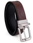 Timberland Men's Classic Leather Belt Reversible From Brown To Black