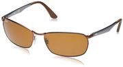 Ray-Ban Men's RB3534 Rectangular Metal Sunglasses