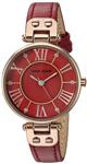 Anne Klein Women's Glitter Accented Leather Strap Watch