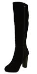 Refresh Women's Ringo-03 Knee High Side Zipper Closure Chunky High Heel Dress Boots