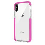 iPhone X Case, iPhone X Anti-Scratch Clear Case, Soft TPU with Transparent Hard Plastic Protective Back Phone Cover, Thin Sleek Mobile Cover for iPhone X 2018, High-Transparent Two-Color case (Pink)