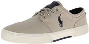 Polo Ralph Lauren Men's Faxon SK VLC Sneaker,Classic Stone,10 D US