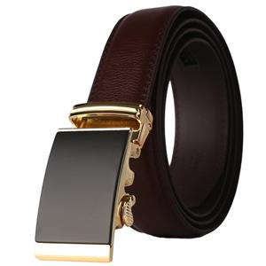 Lavemi Men's Real Leather Ratchet Dress Belt with Automatic Buckle Elegant Gift Box 