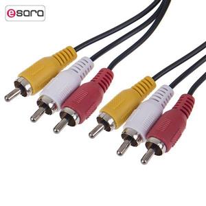 کابل تبدیل 3 جک RCA به کوردیا مدل CCV 4120 طول متر Cordia To Audio And Video Cable 2m 