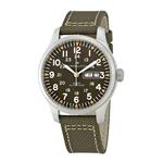 Hamilton Men's Khaki Field Automatic Watch with Green Canvas Strap H70535081