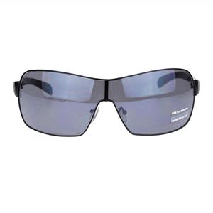 Mens Italian Designer Fashion Rimless Shield Sport Pilot Sunglasses