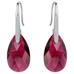 EleQueen 925 Sterling Silver CZ Teardrop Shepherd Hook Dangle Earrings Made with Swarovski Crystals