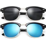 FEIUD SUNGLASSES FOR MEN WOMEN - Half Frame Polarized Classic fashion womens mens sunglasses FD4003
