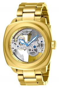 Invicta Men's Aviator Automatic-self-Wind Stainless-Steel Strap, Gold, 24 Casual Watch (Model: 25235) 