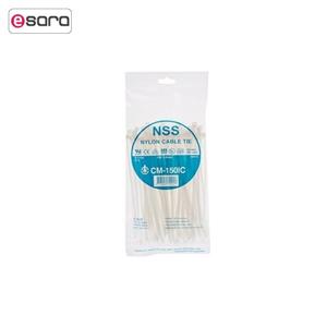 بست کمربندی ان اس اس مدل CM-150IC سایز 15 سانتی متری NSS CM-150IC Nylon Cable Tie 15Cm