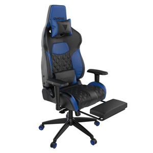 GAMDIAS Multi-Color RGB Gaming Chair High Back with Footrest Adjusting Headrest and Lumbar Support, Black/Blue (Achilles P1-Black/Blue) 