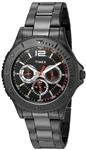 Timex Men's TW2P87700 Taft Street Multifunction Black Stainless Steel Bracelet Watch