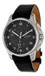 Victorinox Swiss Army Black Dial SS Leather Chrono quartz Men's Watch 241552