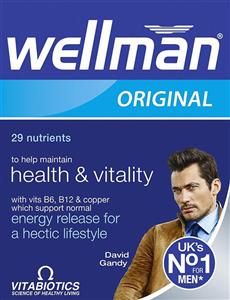  مولتی ویتامین ولمن ویتابیوتیکس 30 Vitabiotics Wellman 30 tablets