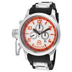 Invicta Men's 1928 Russian Diver Chronograph White Dial Black Polyurethane Watch