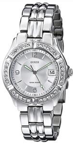 ساعت مچی گس زنانه GUESS Women’s G75511M Women's Stainless Steel Crystal Accented Watch, Color Silver-Tone (Model: 