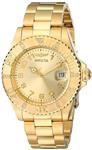 Invicta Women's 15249 Pro Diver 18k Yellow Gold Ion-Plated Stainless Steel Watch