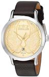 Invicta Women's 'Angel' Quartz Stainless Steel and Leather Casual Watch, Color:Brown (Model: 23184)
