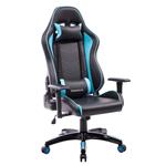 Merax Racing Gaming Chair Ergonomic Office Chair Black Desk Chair for Kids/Teens Computer Game PC Chair (Blue(90-160 Degree))
