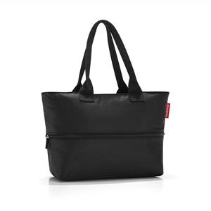 reisenthel Shopper E1, Expandable 2-in-1 Tote, Converts from Handbag to Oversized Carryall, Black 