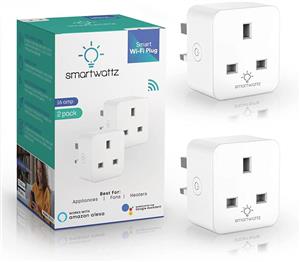 پلاگین هوشمند Smart Wi-Fi Plug works with Alexa, Google Zerospace WiFi Smart Plug Compatible with Alexa and Google Assistant, No Hub Required Wi-Fi Plug, Controlled Your Home Devices by Smartphone—Gray(2 Pack)