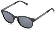 Revo Unisex RE 1044 Easton Wayfarer Crystal Lenses Polarized UV Protection Sunglasses, Matte Black Frame, Graphite Lens