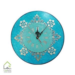 ساعت دیواری چوبی معرق کاری شده