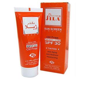 کرم ضد آفتاب رنگی دکتر ژیلا spf 30 فاقد چربی ضد التهاب پوست 70 گرم 