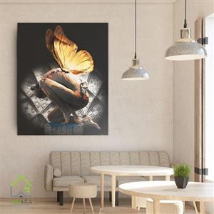 تابلو دیجیتال آرت طرح پروانه