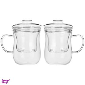 لیوان دمنوش ساز کد Mb68 بسته 2 عددی
