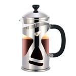 Highwin 8-Cup Dual-Filter French Press Coffee Maker, 34 Ounce Press Pot Cafetiere, Stainless Steel Coffee Plunger, Silver