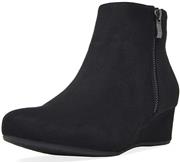 DREAM PAIRS Women's Narie-New Suede Low Wedges Ankle Boots