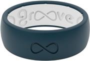 Groove Life Silicone Wedding Ring for Men - Breathable Rubber Rings for Men, Lifetime Coverage, Unique Design, Comfort Fit Mens Ring - Original Solid