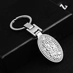 VILLSION 3D Car Keychain Accessories with Shining Crystal, Double Sided Zinc Alloy Metal Keyring Logo Car Key Chain with Gift Box