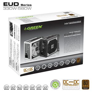 منبع تغذیه کامپیوتر گرین مدل GP580A-ES Green GP580A-ES Computer Power Supply