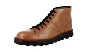 Prada Men's 2TG096 B4L F092G Brushed Spazzolato Leather Half-Boot