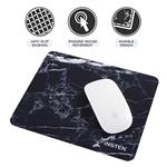 Insten Marble Mouse Pad, Premium Super Smooth Stylish Marble Computer Mouse Pad with Waterproof Coating, Non Slip Base, Black Marble (8.6