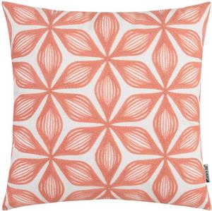 HWY 50 Embroidered Decorative Throw Pillow Covers Cushion Cases for Couch Sofa Bed Pink Fashion Modern Geometric 18 x 18 inch 1 Piece 