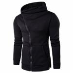 MODOQO Men's Zipper Hoodies Long Sleeve Casual Solid Hooded Jacket Coat Outwear