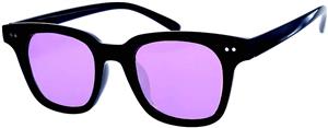 MIRA MR-830-P Purple Sparkle Sunglasses - Polarized Lenses with 100% UVA and UVB Outdoor Protection - Comfortable Aviator Square Design - Includes Soft Carrying Bag 