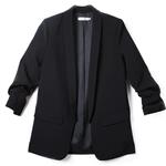 Womens Blazer Jacket None Button Work Office Lady Suit Casual Slim Business Coat