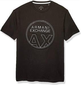 A X Armani Exchange Men's Short Sleeve Crew Neck Large Graphic Logo T Shirt 