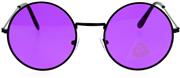 SA106 Retro Vintage Flat Color Circle Round Lens Sunglasses