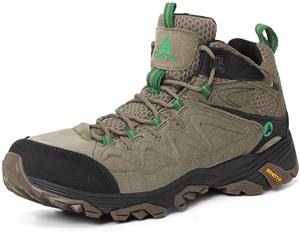 HUMTTO Men high Hiking Boots -Athletic Trail Trekking Outdoor Working Waterproof Breathable Sneakers Backpacking Boot Walking Backpacking Suede Leater 