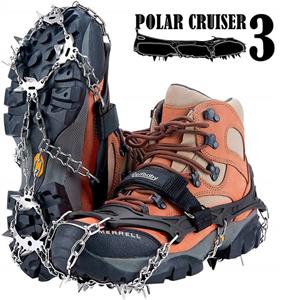 Uelfbaby 19 Spikes Crampons Ice Snow Grips Traction Cleats System Safe Protect for Walking, Jogging, or Hiking on Snow and Ice (Fit S/M/L/XL/XXL Shoes/Boots) 