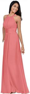 Alicepub Bridesmaid Dresses Long for Women Formal Evening Party Prom Gown Halter 