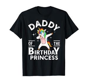 Daddy Of The Birthday Princess Unicorn Girl T-Shirt 