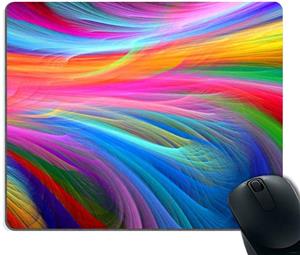 Smooffly Mouse Pad pad Rainbow Ocean Customized Rectangle Non-Slip Rubber Mousepad Gaming 